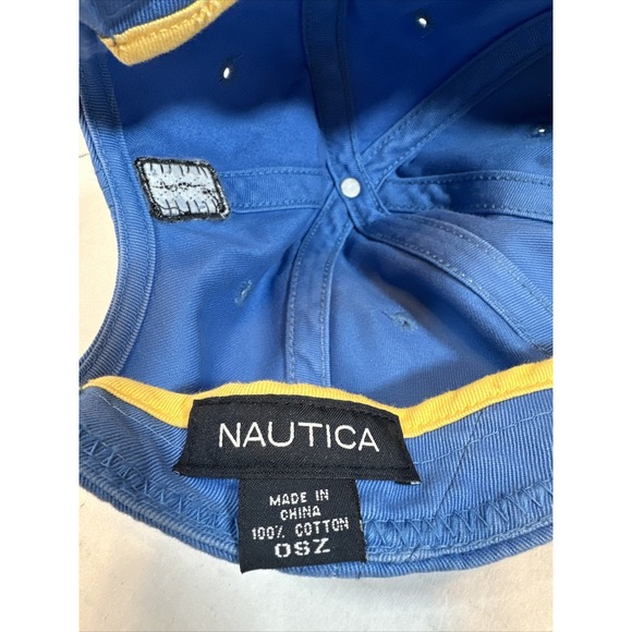 Nautica Sky Blue Sailboat Logo Embroidered‎ Strapback Hat Cap - Picture 5 of 5